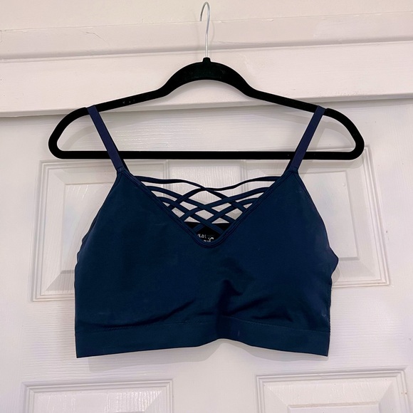 NWOT: Strappy Navy Blue Bralet - Picture 1 of 3